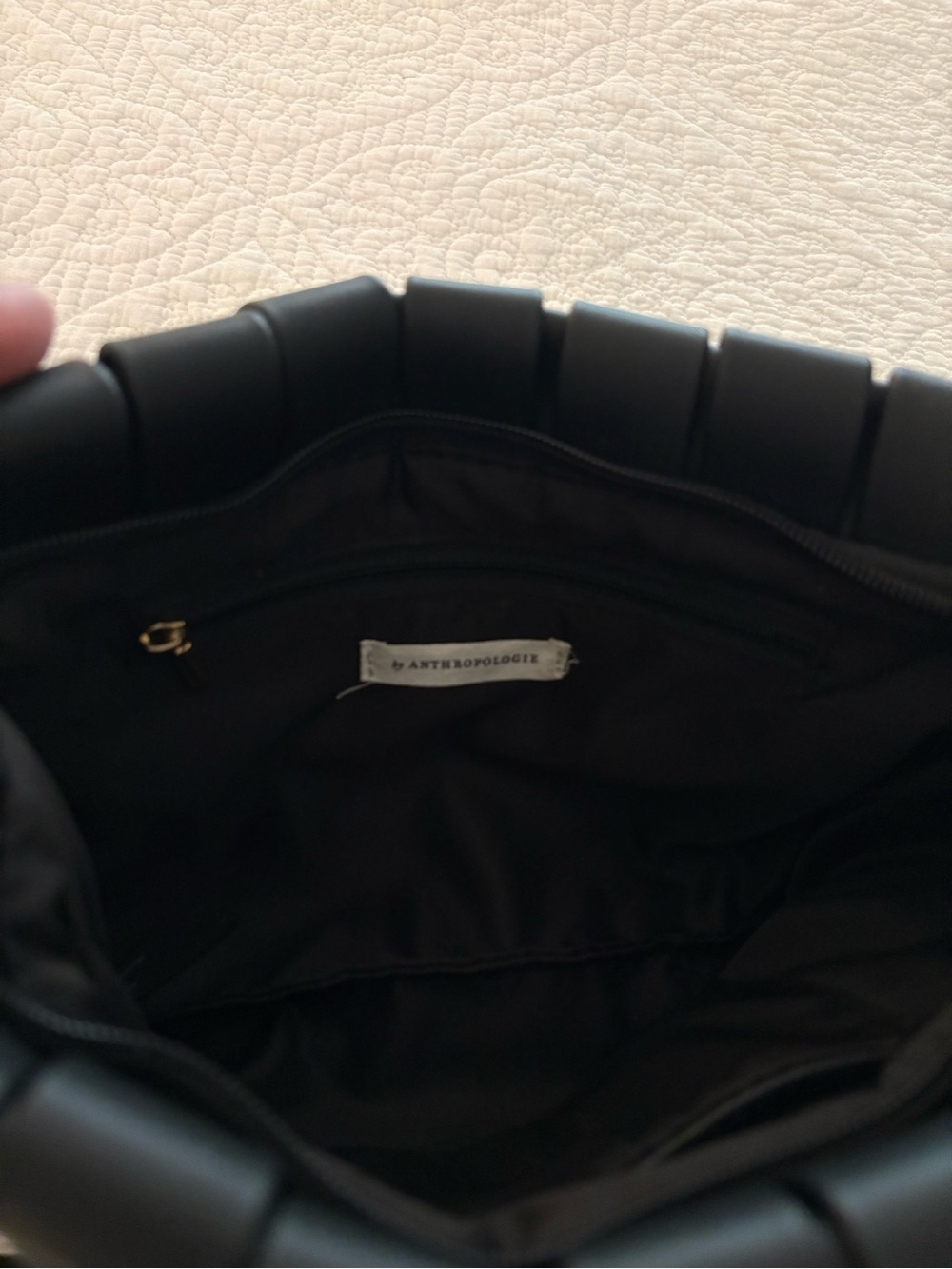 Anthropologie Black Woven Bag/Clutch - Picture 4 of 5